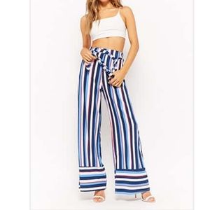 Multi Color Wide Leg Pants